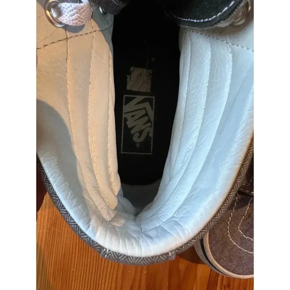 Vans Charcoal and White High-Top Sneakers - Picture 7 of 12